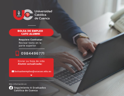 Importante Institución de Educación Superior de la ciudad de Cuenca, requiere contratar profesional Ingeniero de Sistemas o afines