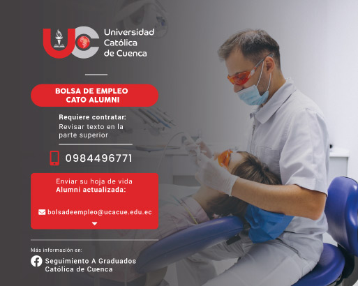 Importante Institución de Educación Superior, requiere contratar para la ciudad de Cuenca, profesional Odontólogo Especialista en Endodoncia