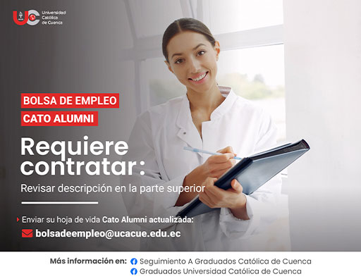 Importante Institución de Educación Superior, requiere contratar para la ciudad de Cuenca, profesional Psicóloga Clínica