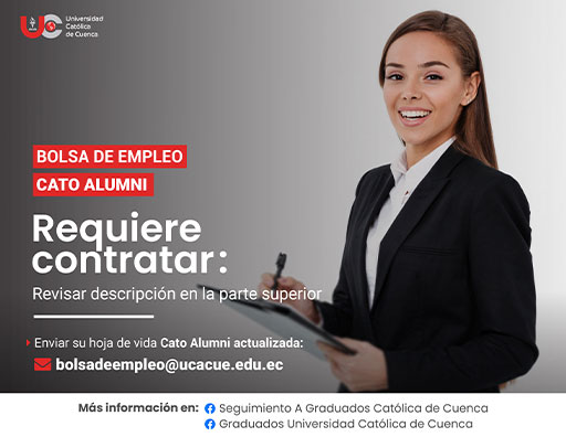 Importante Empresa Distribuidora, requiere contratar para la Ciudad de Cuenca, profesional Licenciada/Ingeniera en Contabilidad y Auditoría, Administración de Empresas, Ingeniera Comercial o afines