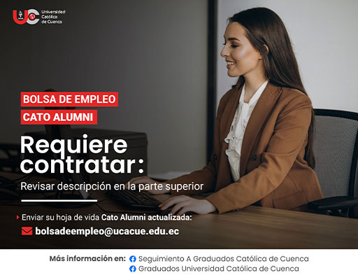 Importante Empresa Avícola, requiere contratar para la ciudad de Cuenca, profesional en Administración de Empresas, Ing Comercial, Ing Contabilidad o afines