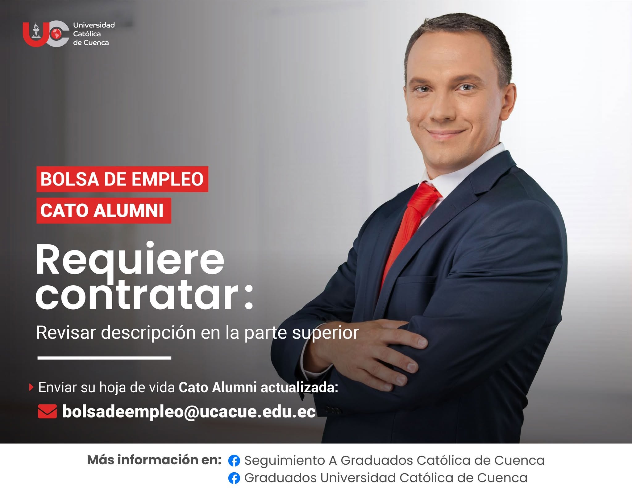 Importante Empresa Farmacéutica, requiere contratar para la ciudad de Loja, profesional Graduado/a en la Universidad Católica de Cuenca, para el cargo de Representante de Farmacias Temporal.