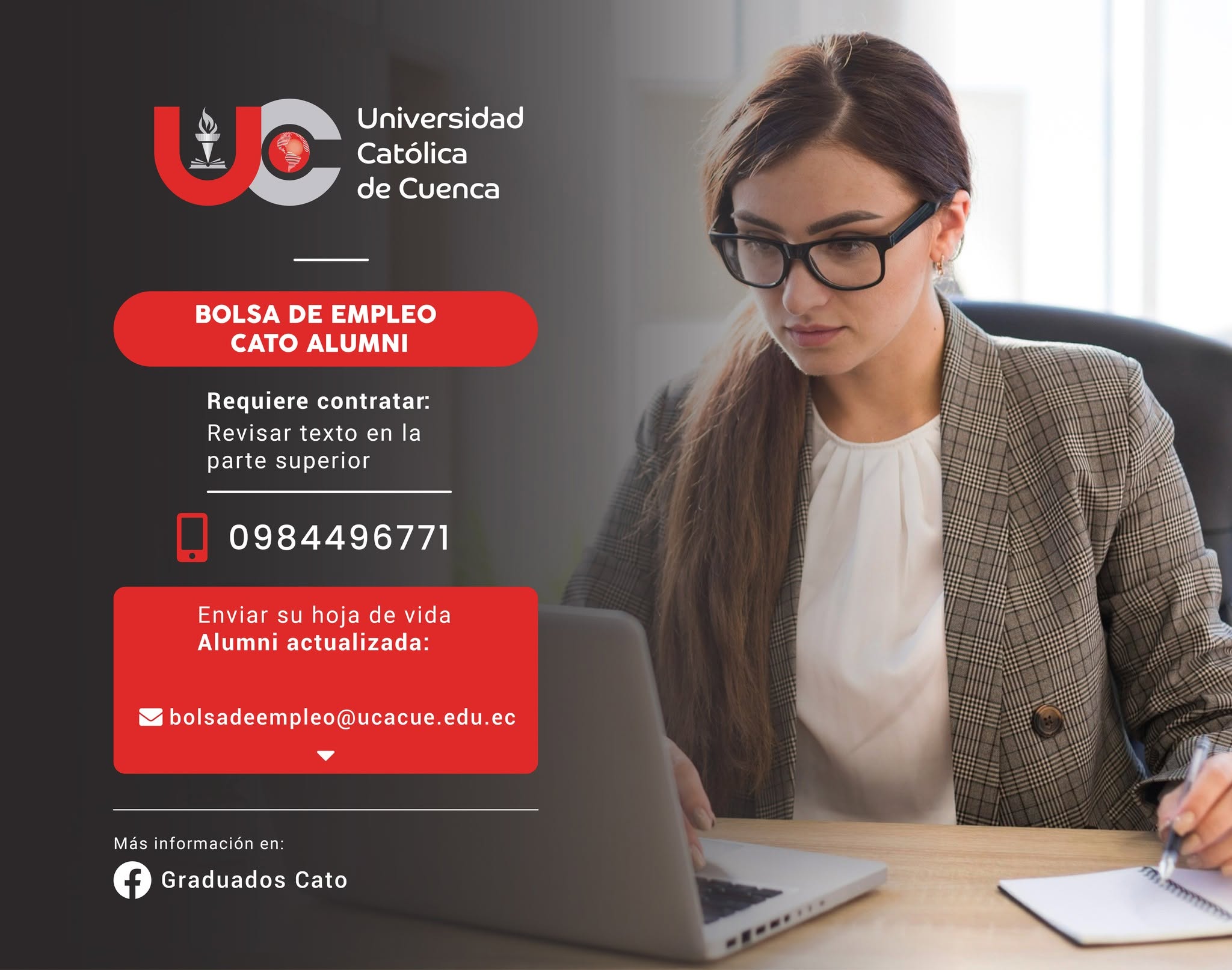 Importante Institución Financiera, requiere contratar para la ciudad de Cuenca, profesional Ingeniero Industrial, Graduado/a en la Universidad Católica de Cuenca, para el cargo de Asistente de Procesos